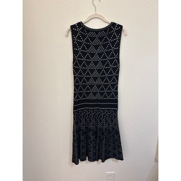 Nannette  Lepore Black and White Dazzling Diamond Dress - size Small - Picture 4 of 11